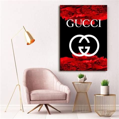 wall art gucci|Gucci wallpaper for bedroom.